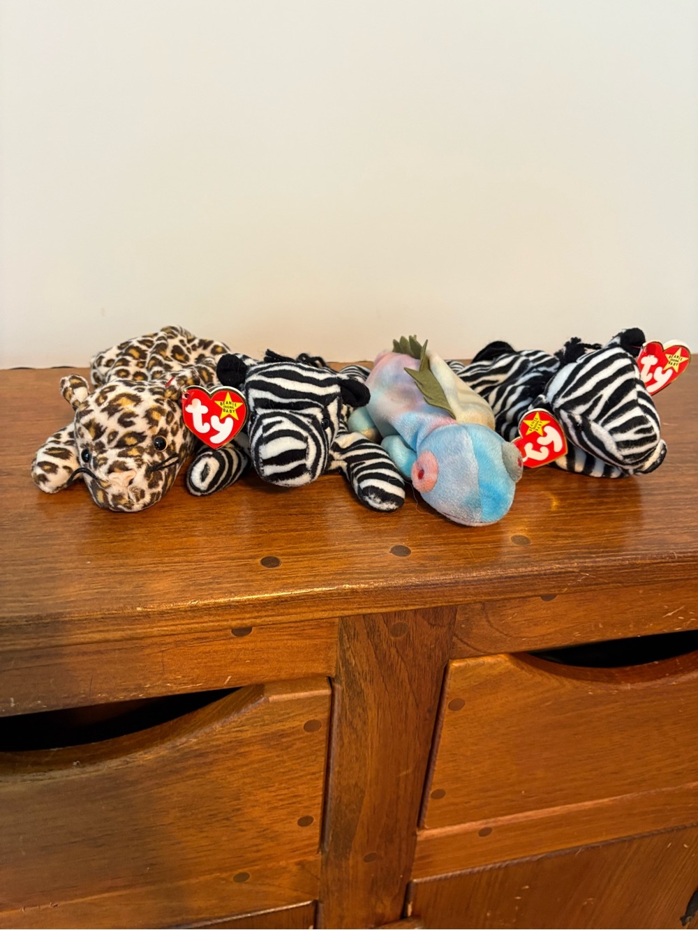 Lot of 4 Beanie Babies Stuffed Animals